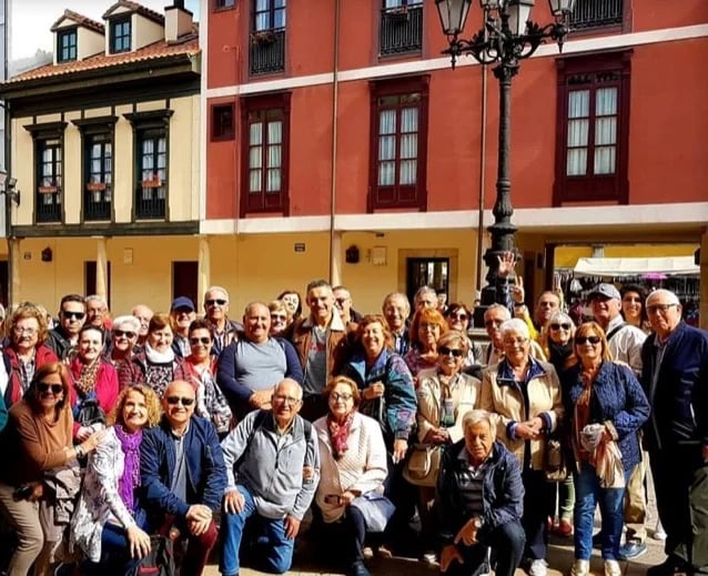 Famous arcaded square of El Fontán in the old quarter of the capital
