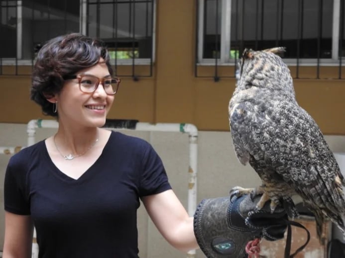 A Great Horned Owl and me
