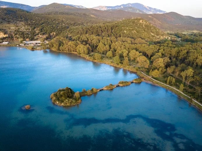 Koutavos lagoon view...