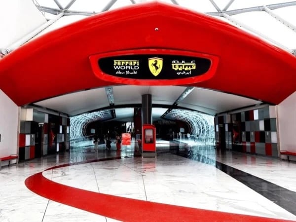 Ferrari World Theme Park and Sheikh Zayed Grand Mosque