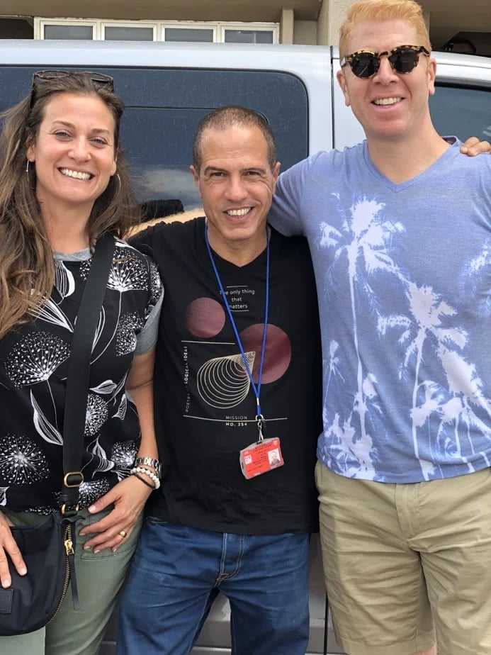 Ron L. Your guide in Israel (middle) with clients from NY