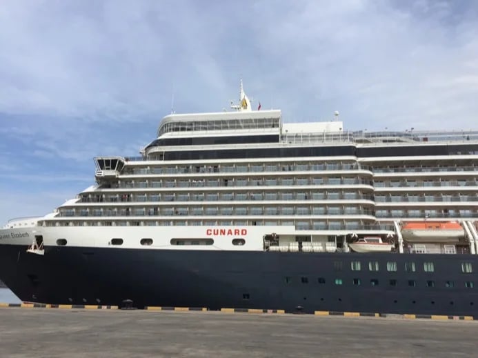 CUNARD SHIP AT PHU MY PORT