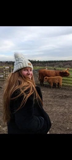 Hanging out with some hairy coos!
