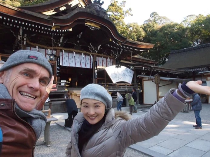 At Ohmiwa Shrine in Yamato area