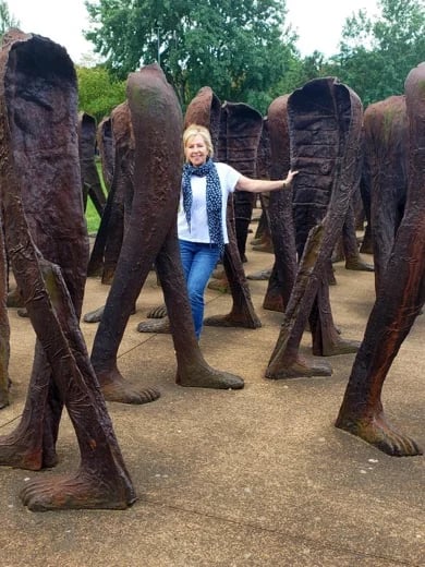 An art installation by Magdalena Abakanowicz in Poznan, Poland