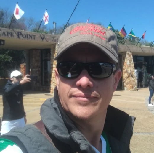 Sporting my new Cape Point cap...