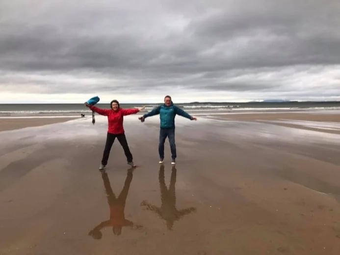 Enjoying some of Ireland's magnificent beaches