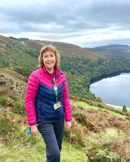 Above Lough Tay, also known as 'the Guinness lake', on my Wicklow tour