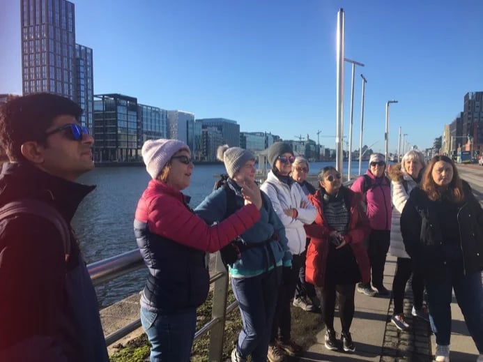 A recent walking tour of 'New Dublin and the River Liffey'.