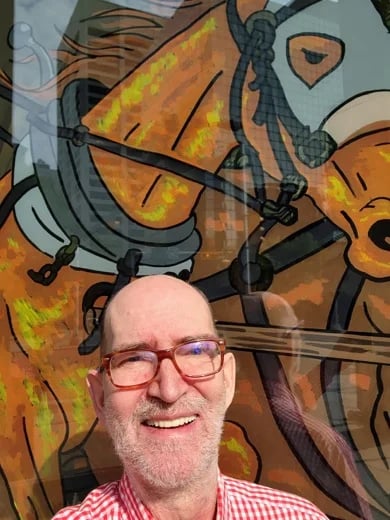 with local art