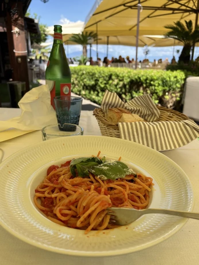 Sorrento restaurant with a great view