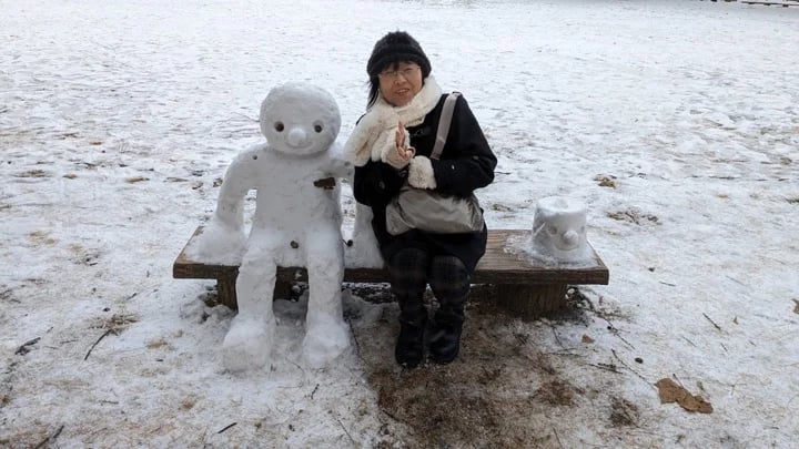 Snow art in Maruyama park