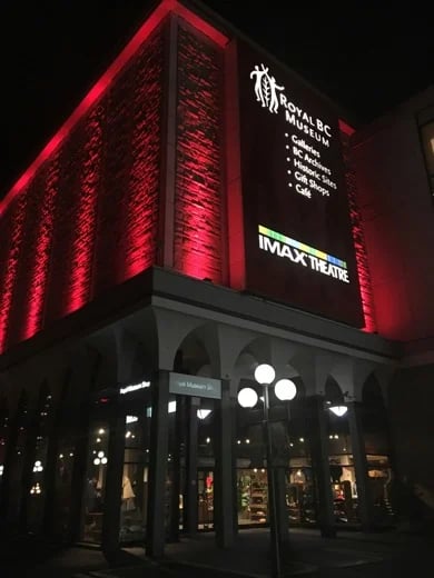 Royal BC Museum, gift shop and IMAX theatre