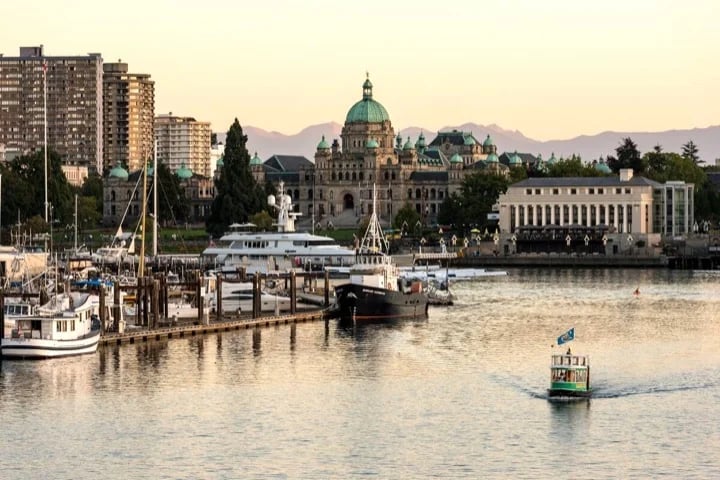Parliament Buildings, CPR Steamship Terminal, Inner Harbour.