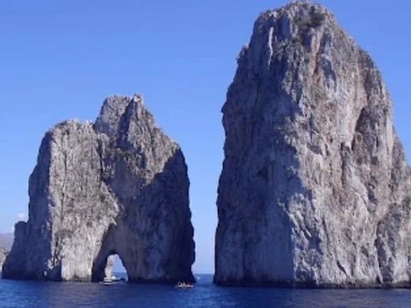 Capri Island from cruise ship