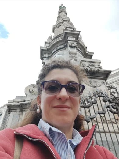Me in the historical center of Naples