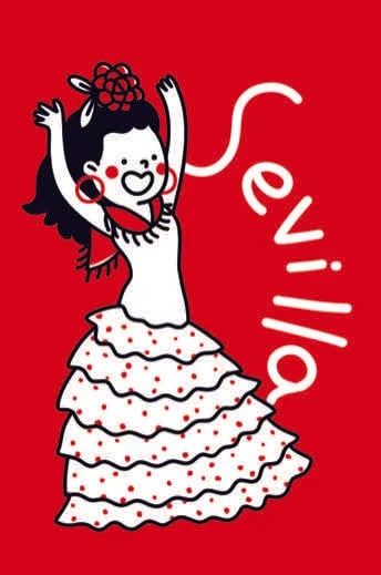 SEVILLE'S FAIR ILLUSTRATION, MADE BY MY DAUGHTER.