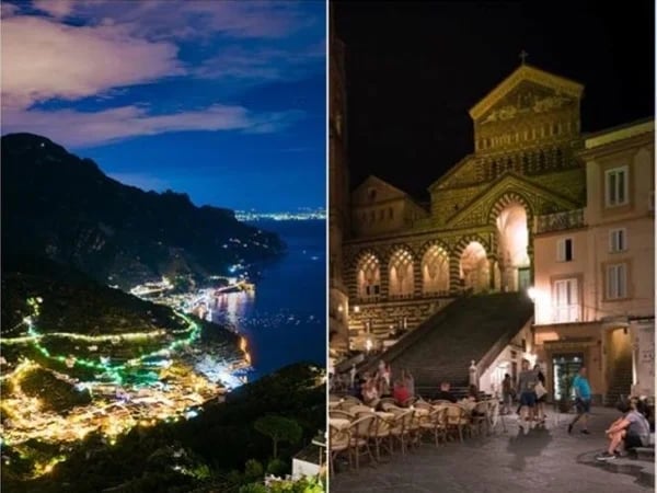 Sunset & Night Tour of Amalfi Coast From Naples