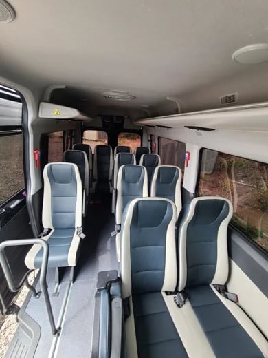interior of the big van