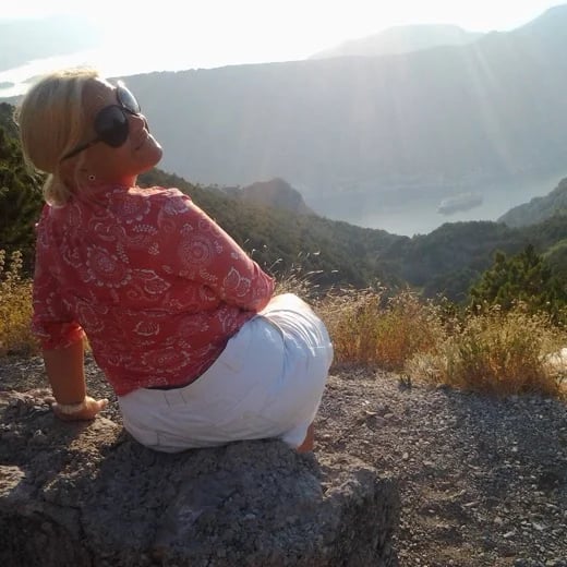 Amalfi Coast - High above the Cruise Ships