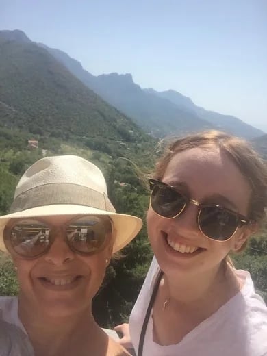 Tramonte - Monti Lattari over the Amalfi Coast