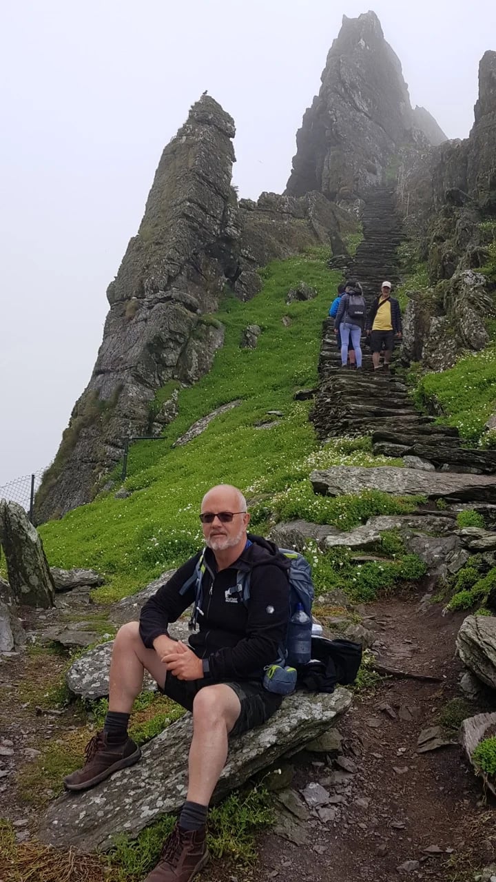 Touring at Skellig Michael Island Unesco Heritage sight