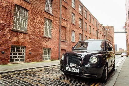 *New for 2020 The LEVC six seater Electric Taxi.