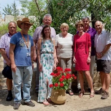 Visit to Ein Karem, Jerusalem with Belgium Group