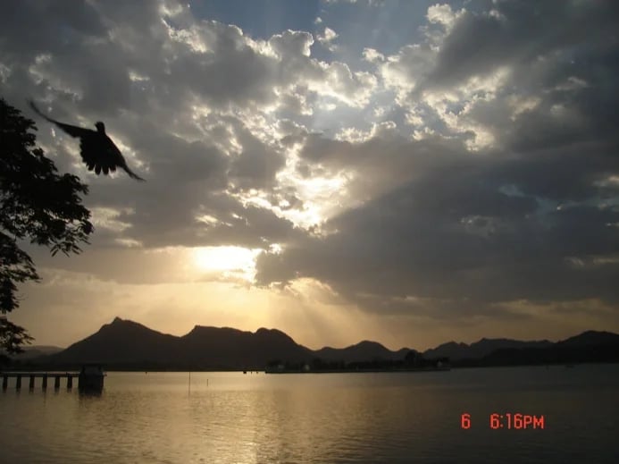SUNSET photo of fateh sagar