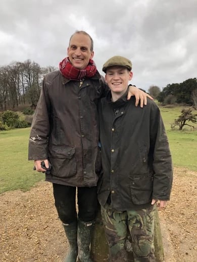 With my nephew Liberty in my home country - England.