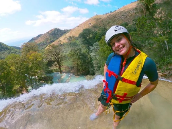 Tres Tzimoleras private waterfall (jumping and rappelling)