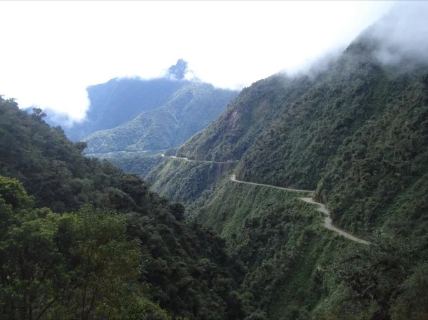 Coroico, through death road