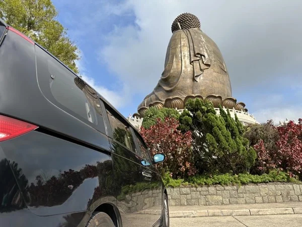 'Restricted Access' Lantau Island Big Buddha Car Private Half-Day Tour