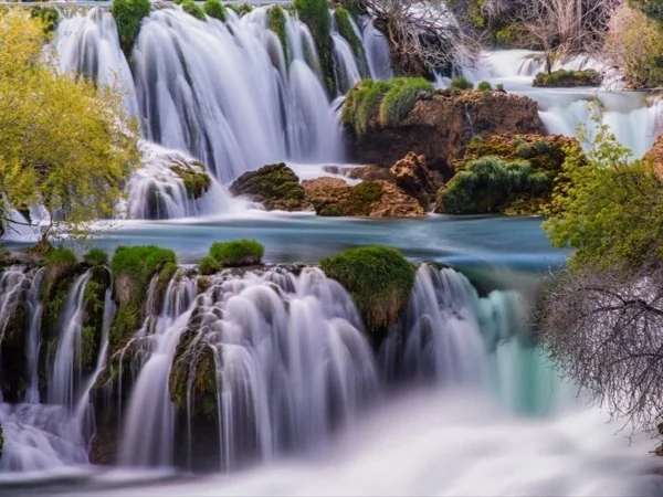 Krka Waterfalls NP & Sibenik UNESCO Heritage tour, with the fortress panorama views - private tour