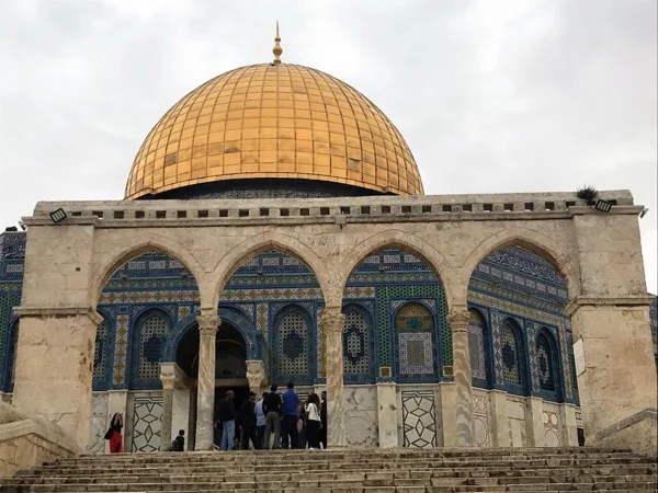 Temple Mount and the Via Dolorosa and Church of the Holy Sepulcher.