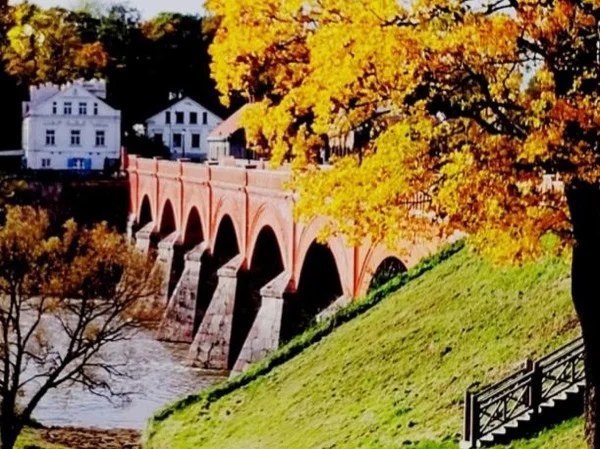 UNESCO Kuldiga town with the Widest waterfall in Europe