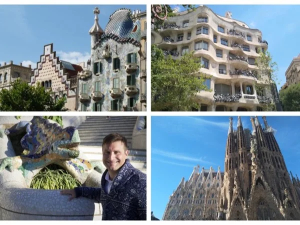 The 4 Masterpieces by Gaudi (tickets and cabs included)
