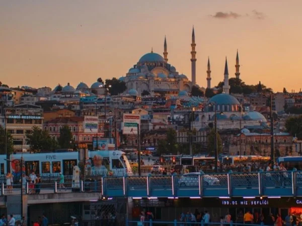 Seven Hills of Istanbul with Mosques and Byzantine Architectures