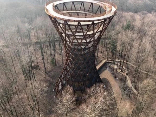 Copenhagen historic sites and latest attraction - a forest tower