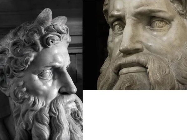 The Moses of Michelangelo, the school of the gladiators and an overview of an archaeological dig