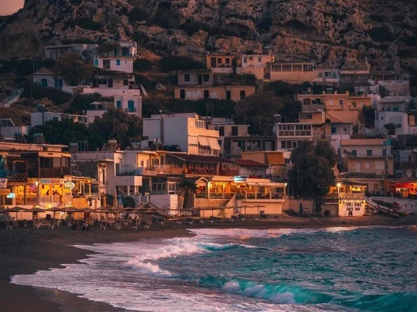 Ancient Palaces with Minoan Wine Routes & Iconic Matala Beach from Chania