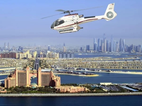 Helicopter tour of Dubai with spectacular views of Dubai
