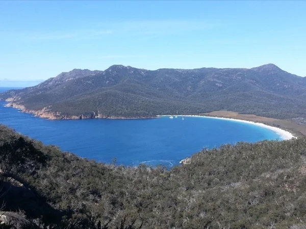 Wineglass Bay in the Freycinet National Park