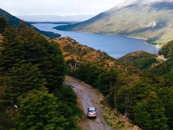 4x4 Off Road Thought old trails down To Petrel, the abandoned Hotel
