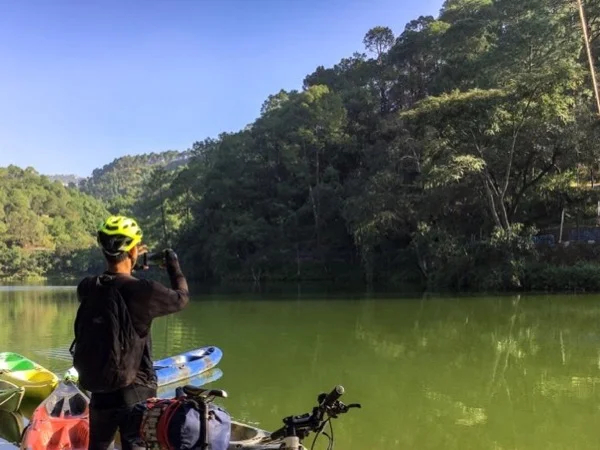 Private Kathgodam Saattal MTB tour in Uttarkhand Himalayas