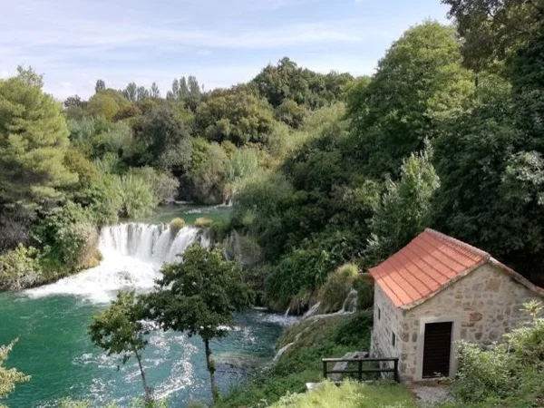 Interpretative drive to Krka National Park and walk around the cascades with savvy private guide