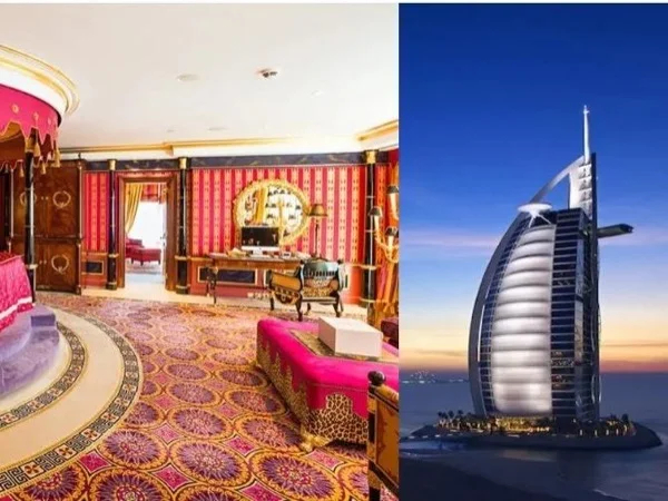 Inside - Burj Al Arab Tour with Cappuccino - sprinkled with 24-carat gold