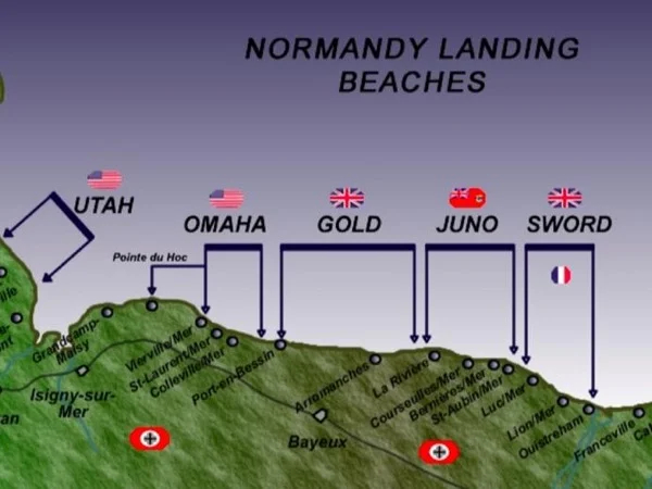 Normandy landing beaches