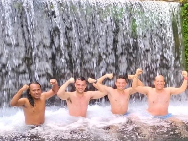 Lombok waterfalls and Rice fields panorama walk - suitable as Shore Excursion