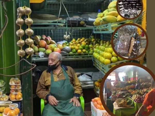 Fruits, Herbs and Food at the Main Market in Medellín